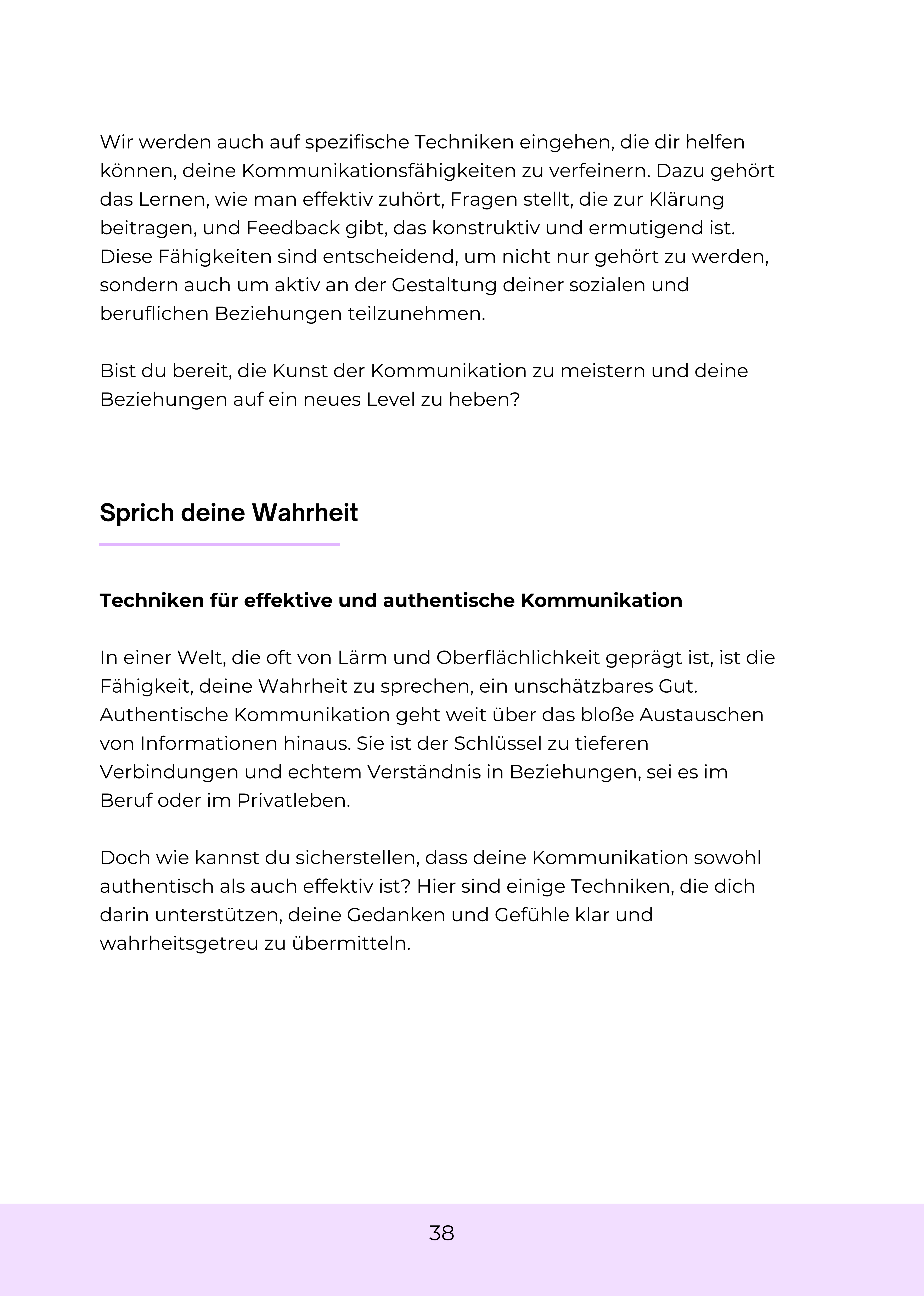 Auszug aus dem Buch Unstoppable - selbstbewusst leben